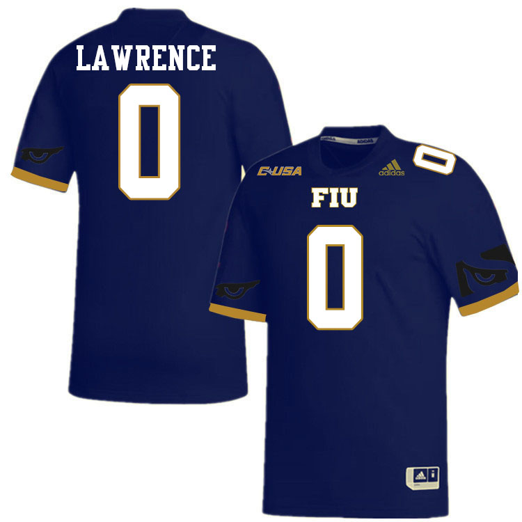 #0 Shomari Lawrence FIU Jersey,Florida International University Panthers Football Jersey-Navy